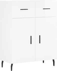 vidaXL Dulap, alb extralucios, 69,5x34x90 cm, lemn compozit