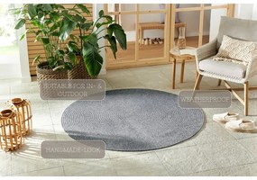 Covor gri rotund de exterior ø 150 cm - NORTHRUGS