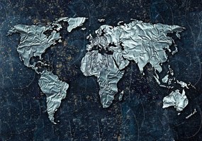 Fototapet - Harta lumii moderne (152,5x104 cm), în 8 de alte dimensiuni noi