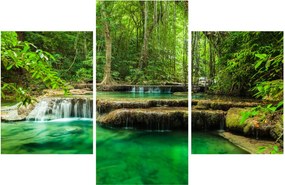 Tablou - Cascada Erawan din Kanchanaburi, Thailanda (90x60 cm)
