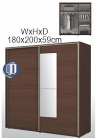 Dormitor GLOBAL3761 - wenghe