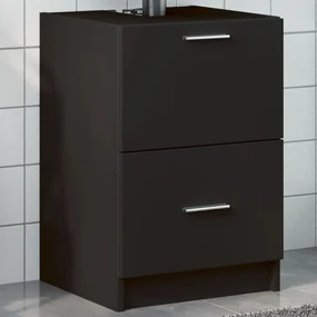vidaXL Dulap de chiuvetă, negru, 40x37x59 cm, lemn prelucrat