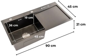 Chiuvetă Avena III din oțel inoxidabil