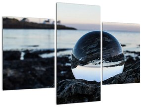 Tablou - Bile de sticlă pe piatră (90x60 cm)