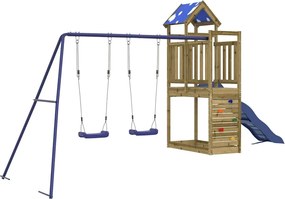 vidaXL Set de joacă pentru exterior, lemn de pin impregnat
