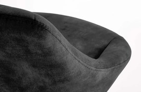 Scaun de bar H102 velvet negru