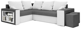 Supermobel Colțar extensibil DALLAS, 260x72x180, rainbow 27/31, stânga