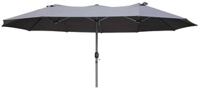 Umbrelă de soare maro deschis 265x460 cm – Garden Pleasure