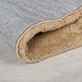 Blană maro sintetică 160x230 cm Faroe Wool Look Fur – Flair Rugs