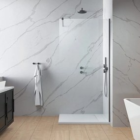 Paravan de dus tip Walk-in Radaway Modo New II GunMetal periat-transparent 155 cm sticla securizata 8 mm