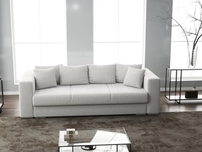 Canapea extensibilă dumonde cu ladă de depozitare si sezut confortabil din spuma high-density, Gloria Zoom Cream 240x100 cm