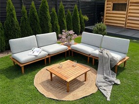 Set mobilier grădină Compobasso (pentru 4 persoane) (gri). 1098741