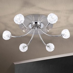 Lustra aplicata design modern de lux Maderno 6L crom