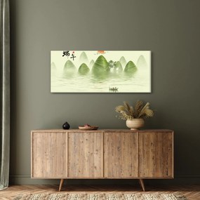 Tablou - Valea munțilot verzi (120x50 cm)