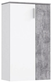 Pantofar ETON alb/gri beton