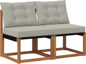 vidaXL 2 Bucată Canapea centrală pentru exterior