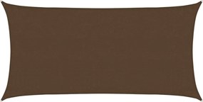 vidaXL Pânză parasolar, maro, 3x6 m, HDPE, 160 g/m²