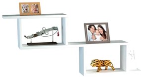 Etajeră de perete SELENE 45x101,4 cm albă