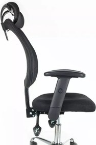 Scaun de birou negru FLEXISEAT Q-118RC
