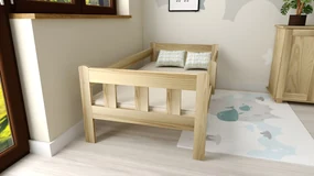 Pat pentru copii NESTY 90 x 200 cm, pin Saltele: Fara saltea, Somiera pat: Cu lamele curbate