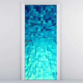 Fototapet pentru ușă - Cuburi abstract (95x205cm)