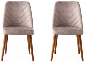 Set de scaune de sufragerie Dallas Pink, 2 buc.
