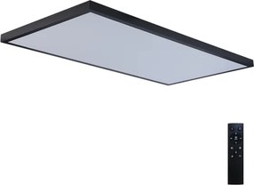 Brilagi-LED Aplică de baie reglabilă FRAME SMART LED/96W/230V IP44 negru + telecomandă