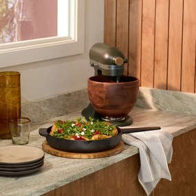 Mixer planetar KitchenAid Artisan Evergreen 5KSM180WSEEG, 300W, 4.7L, Actionare directa, 10 viteze, Cap înclinat, Bol din nuc, Verde inchis/Maro