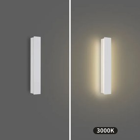 BRILAGI - Aplica LED de exterior LINEAR, 8W, 230V, 3000K, IP65, 30 cm, alb, CRI 90