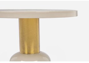 Masuta de cafea din metal crem Nalima