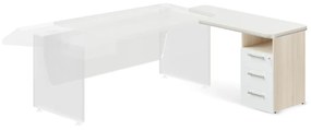 Container andocare TopOffice Premium, dreapta, salcâm deschis / alb