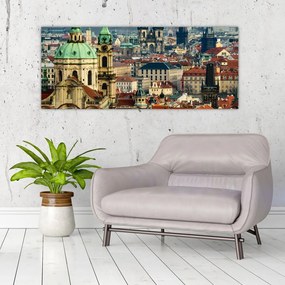 Tablou - Panorama din Praga (120x50 cm), în 40 de alte dimensiuni noi