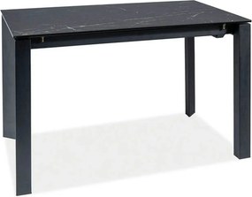 Masa extensibila METROPOL CERAMIC, negru, sticla securizata/ceramica,