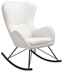 Fotoliu tip balansoar Liberto 3 alb/negru - H106 cm