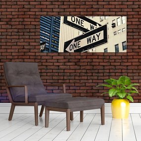 Tablou - New York ONE WAY (120x50 cm)
