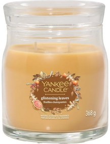 Lumânare parfumată medie Yankee Candle SignatureGlistening Leaves, 368 g, M