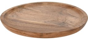 Platou decorativ din lemn de acacia, 22,5 x 1,8 cm