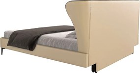 Pat dublu tapitat design LUX Cream 180x200cm