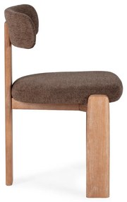 Scaune de dining maro 2 buc. tapițate Nadia – MOME