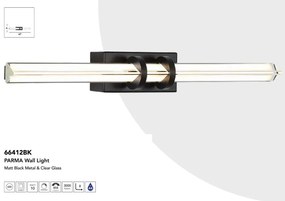 Aplica de perete baie cu protectie IP44 Parma LED