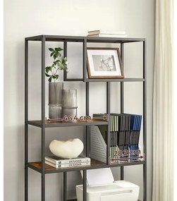 Bibliotecă NAVARO maro/negru