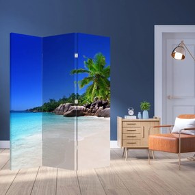 Paravan - Plaja pe insula Praslin (126x170 cm)