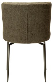 Scaun de dining kaki tapițat Glam – DAN-FORM Denmark