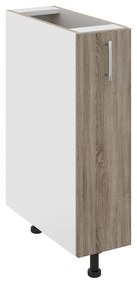 Corp Baza Jolly Karo, Stejar Sonoma Inchis/Alb, 20 x 50 x 80 cm