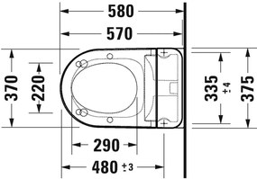 Duravit SensoWash D-Neo toaleta cu spalare agatat fara margine alb 654000012004300