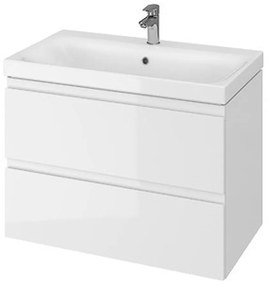Dulap pentru lavoar, 57x80x45cm, 2 sertare, alb 800 mm, Alb