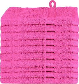 vidaXL Prosop pentru musafiri SOLUND 10 pcs Roz 15 x 21 cm 550 gsm