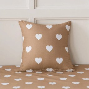 Lenjerie de pat din microfibra CARAMHEART maro Dimensiune lenjerie de pat: 2 buc 70 x 90 cm | 200 x 220 cm