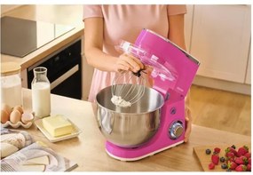 Sencor - Robot de bucătărie cu bol din oțel inoxidabil, 1300W/230V, roz