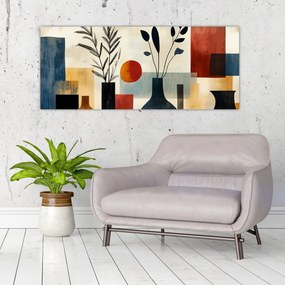 Tablou - Vaze cubiste (120x50 cm)
